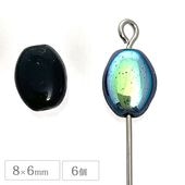 �������ӡ��� �ե�åȥ����Х� �ʥĥ� 8��6mm 6�� �����å�AB �ץ쥹�ȥӡ��� �ϥ�ɥᥤ�� ��� ���� �ԥ��� �ͥå��쥹 ������ ���饹 �ӡ���
