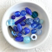 CHERRY BRAND 手巻きガラス ブルー