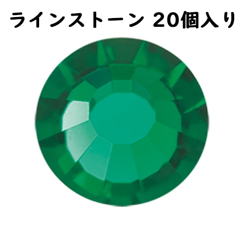 フラットバック viva12 プレシオサ ss6 エメラルド F 20個 クリスタル ラインストーン CRYSTAL PRECIOSA |フラットバック|プレシオサ