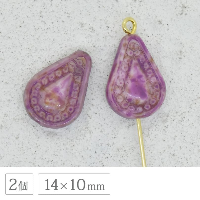 �������ӡ��� �饹�ƥ��å��ɥ��å� ������ 14x10mm 2�� �ɥ��å� ������ ���饹 �ӡ��� ��� �ϥ�ɥᥤ�� ���� �ѡ��� ���������꡼ �֥쥹��å� ������ �ԥ���