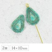 �������ӡ��� �饹�ƥ��å��ɥ��å� ���꡼�󥿡������� 14x10mm 2�� �ɥ��å� ������ ���饹 �ӡ��� ��� �ϥ�ɥᥤ�� ���� �ѡ��� ���������꡼ �֥쥹��å� ������ �ԥ���