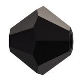 ビーズロンデル 5mm ジェット クリスタル ラインストーン プレシオサ PRECIOSA ソロバン型|ビーズロンデル|プレシオサ