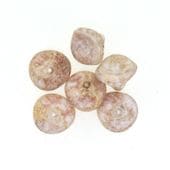 ベルフラワー マーブルレッド 6個 約10mm チェコビーズ チェコガラス ビーズ パーツ ハンドメイド 手芸 材料 ピアス ネックレス ガラスビーズ ガラス|チェコビーズ