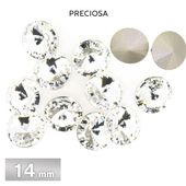 プレシオサ リヴォリ 14mm クリスタル F 4個／144個 ラインストーン CRYSTAL PRECIOSA ガラスパーツ|ラウンド Vカット|プレシオサ