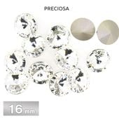 プレシオサ リヴォリ 16mm クリスタル F 4個／72個 ラインストーン CRYSTAL PRECIOSA ガラスパーツ|ラウンド Vカット|プレシオサ