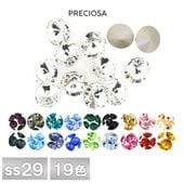 プレシオサ リヴォリ SS29 全19色 36個／288個 ラインストーン CRYSTAL PRECIOSA ガラスパーツ|ラウンド Vカット|プレシオサ