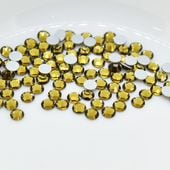 フラットバック VIVA12 プレシオサ SS16 ゴールドベリル F クリスタル ラインストーン CRYSTAL PRECIOSA|フラットバック|プレシオサ
