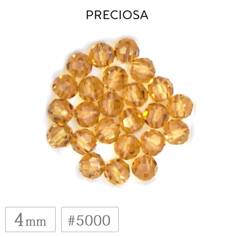 �ץ쥷���� #5000 �ӡ��� 4mm �饤�ȥ�����ɥȥѡ��� �����䥫�å� �饦��� ���ꥹ���� ���饹 PRECIOSA ������ �ѡ��� �ϥ�ɥᥤ�� ��� ���������꡼