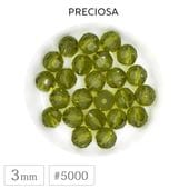 �ץ쥷���� #5000 �ӡ��� 3mm ����Х��� �����䥫�å� �饦��� ���ꥹ���� ���饹 PRECIOSA ������ �ѡ��� �ϥ�ɥᥤ�� ��� ���������꡼