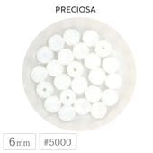 �ץ쥷���� #5000 �ӡ��� 6mm �ۥ磻�ȥ��ѡ��� �����䥫�å� �饦��� ���ꥹ���� ���饹 PRECIOSA ������ �ѡ��� �ϥ�ɥᥤ�� ��� ���������꡼