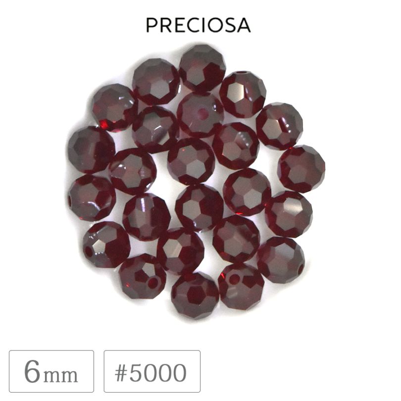 �ץ쥷���� #5000 �ӡ��� 4mm ����� �����䥫�å� �饦��� ���ꥹ���� ���饹 PRECIOSA ������ �ѡ��� �ϥ�ɥᥤ�� ��� ���������꡼