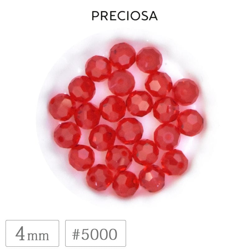 �ץ쥷���� #5000 �ӡ��� 4mm �饤�ȥ���� �����䥫�å� �饦��� ���ꥹ���� ���饹 PRECIOSA ������ �ѡ��� �ϥ�ɥᥤ�� ��� ���������꡼