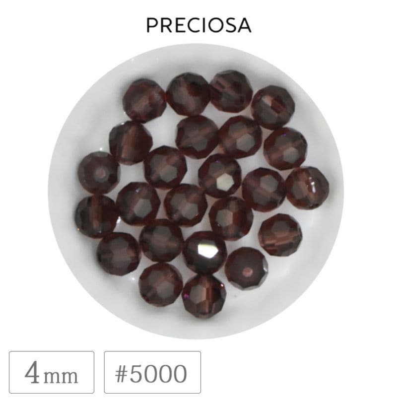 �ץ쥷���� #5000 �ӡ��� 4mm �饤�ȥС�����ǥ��� �����䥫�å� �饦��� ���ꥹ���� ���饹 PRECIOSA ������ �ѡ��� �ϥ�ɥᥤ�� ��� ���������꡼