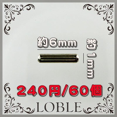 �ӡ��� �ѡ��� �᥿��ӡ��� ���������꡼ 60�� 6mm��1mm ����С� �俧 ��� ��°���㡼�� �ͥå��쥹 �֥쥹 �ԥ��� ������ ���㡼�� �ե����奢 ��° �ϥ�ɥᥤ�� ��� �ͥ��� �Ǻ� ����