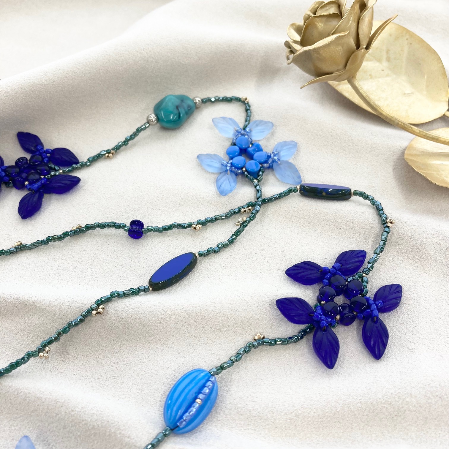 大人気 【クーポン対象外】ブルードリームロングネックレス 多田晴美