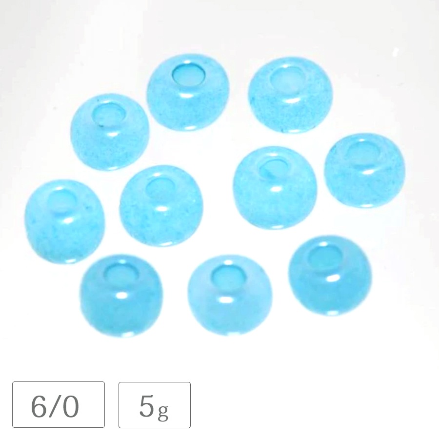 �ڥ����ȥ�åȡۥ������ӡ��� �������� �ѥ��ƥ�֥롼 6/0 ��4mm 5g �����ɥӡ��� �ϥ�ɥᥤ�� ��� ���� �ԥ��� �ͥå��쥹 ������ ���饹 �ӡ��� �ѡ��� ���饹�ӡ��� ���������꡼