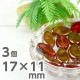 �������ӡ��� �ʥĥ� �ʱ� 17��11mm 3�� �� ��å� �ͥå��쥹 �ԥ��� ������ �ϥ�ɥᥤ�� ����� �Ǻ� ���������饹 �ӡ��� �ѡ��� ���饹�ӡ��� ���������꡼