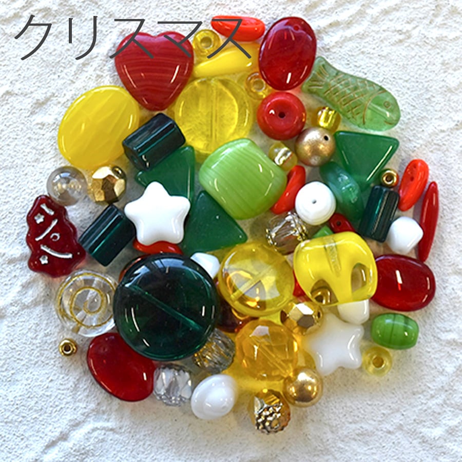 大人気 チェコビーズ プラムビーズ14mm クリスタル・ゴールド フラワー