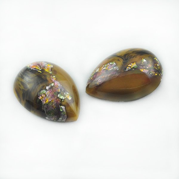 �������ӡ��� �ϥ�ɥᥤ�� ���ܥ���� �ɥ��å� 25��18mm �֥饦�� ���������꡼ �ѡ��� �ϥ�ɥᥤ�� ���饹 �ӡ��� ���
