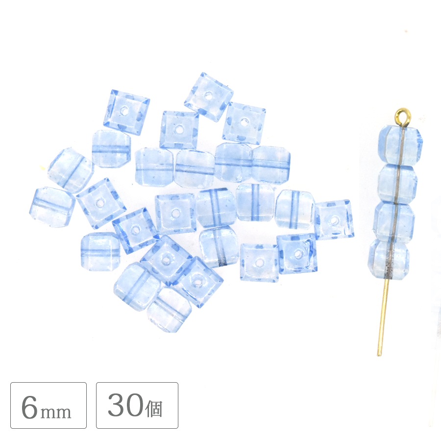 �ڴ��ָ���SALE�ۥ������ӡ��� �������� �֥롼 6mm 30�� �� Ĺ���� �ͳ� �������� �������� ��� �ϥ�ɥᥤ�� �Ǻ� ���� �ӡ��� �ѡ��� ���饹�ӡ��� ���������꡼