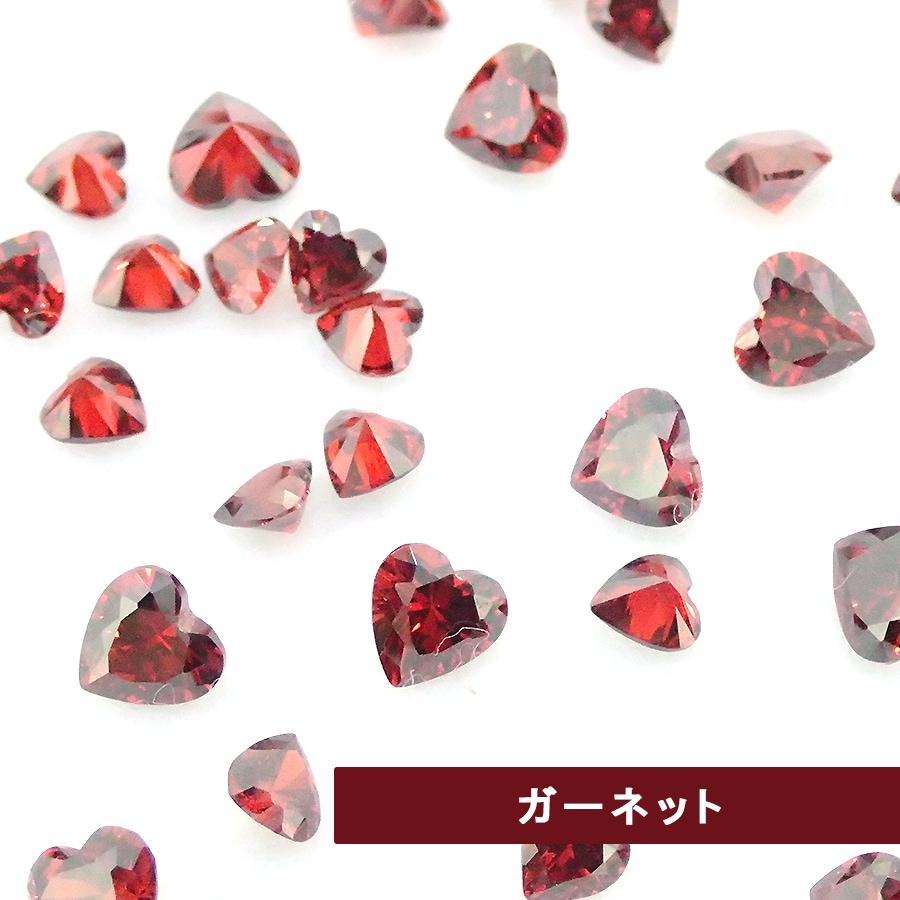 大人気 キュービックジルコニア ハート AAA 3×3mm 全10色 パーツ