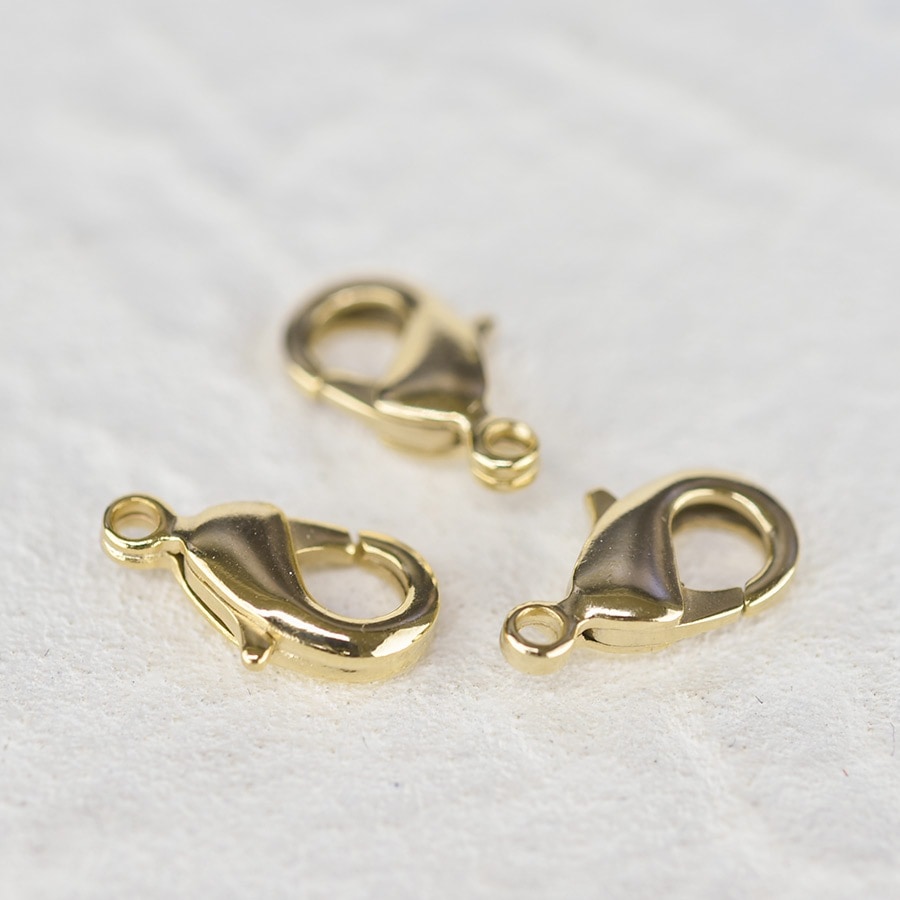 大人気 【アウトレット】金具 カニカン ゴールド 3個 約12mm 金具