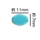 ��� 3�� �ѷ��� 11mm��7mm �� �֥롼 �ͥå��쥹 �ԥ��� ������ �ϥ�ɥᥤ�� ���꡼�󥿡��������� �Ǻ� ���������饹 �ӡ��� �ѡ��� �������ӡ��� ���饹�ӡ��� ���������꡼