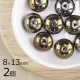 �ڥ����ȥ�åȡۥ������ӡ��� �ܥ��󥫥å� ���� �������֥��� ��8��13mm 2�� �֥饦�� �ϥ�ɥᥤ�� ��� ���� �ԥ��� �ͥå��쥹 ���������饹 �ӡ��� �ѡ��� ���饹�ӡ��� ���������꡼