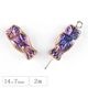 �������ӡ��� ������ �ե����� 14��7mm 2�� �᥿��å��֥롼 �ϥ�ɥᥤ�� ��� ���� �ԥ��� �ͥå��쥹 ���������饹 �ӡ��� �ѡ��� ���饹�ӡ��� ���������꡼