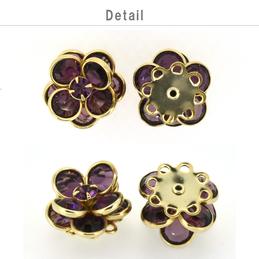 ������ե����� ����ͥ륹�ȡ���ܥ��� #408 ��24�� 1�� 16mm SWAROVSKI �ѡ��� ���������꡼ �ϥ�ɥᥤ�� ��� ���� ���� �Ǻ�