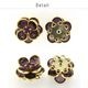 ������ե����� ����ͥ륹�ȡ���ܥ��� #408 ��24�� 1�� 16mm SWAROVSKI �ѡ��� ���������꡼ �ϥ�ɥᥤ�� ��� ���� ���� �Ǻ�