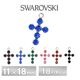 ������ե����� ���� �к� ������ 6�Х����� �� ��18�� 1�� 11��18mm SWAROVSKI �ѡ��� ���������꡼ �ϥ�ɥᥤ�� ��� ���� ���� �Ǻ�