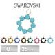������ե����� ���� �к� ������ 8�Х������� ��25�� 1�� 10mm P18-1R SWAROVSKI �ѡ��� ���������꡼ �ϥ�ɥᥤ�� ��� ���� ���� �Ǻ�