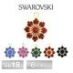 ������ե����� ���� �к� ������ 9�Х������� PP18-1R SWAROVSKI �ѡ��� ���������꡼ �ϥ�ɥᥤ�� ��� ���� ���� �Ǻ�