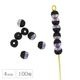 �ڥ����ȥ�åȡۥ������ӡ��� �饦��ɷ� ������ 4mm 100�� �� �֥�å� �饦��� �� �ͥå��쥹 �ԥ��� ������ �ϥ�ɥᥤ�� �ѡ��ץ��BK�ϡ��ե����ȣ� �Ǻ� ���� �ӡ��� �ѡ��� ���饹�ӡ��� ���������꡼