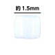 �������ӡ��� ���꡼���å� 1.5mm 3�ܡ�1�ܤ�������45cm�˥��硼���ۥ磻�� �þ� �����ɥӡ��� ��� �ϥ�ɥᥤ�� ���饹 �ӡ��� �ԥ��� ������ �ͥå��쥹 ���������꡼