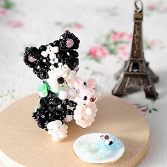 新品　フレンチブルドッグのビーズのストラップ　写真が下手でスミマセ フレンチブルドッグストラップ 【ビーズマニア】 | アイテムで探す