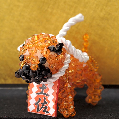 ホビックス ビーズキッズ常勝土佐犬 金屏風飾りもうせんセット BK-39