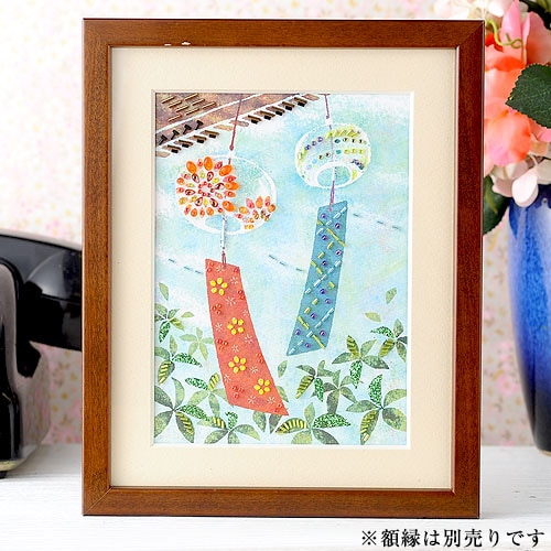 ビーズファクトリー ～Beads Decor～風鈴（葉月・8月） ※額は別売り