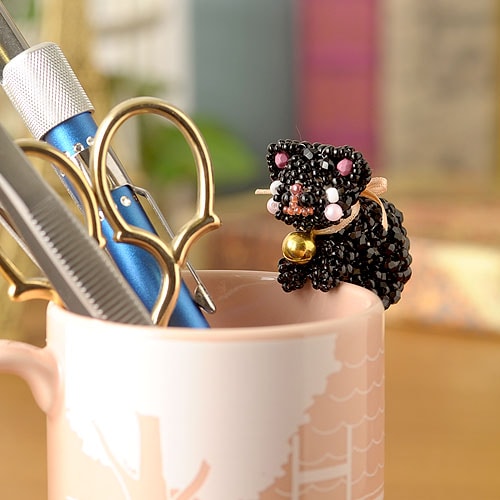 ひっかけにゃんこ～黒猫～ 【ビーズマニア】 | アイテムで探す