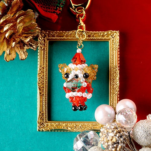 くまちゃん鳥さんのクリスマスオーナメント 名入れ クリスマス オーナメント 木製 日本製 くま テディベア 車 ベル