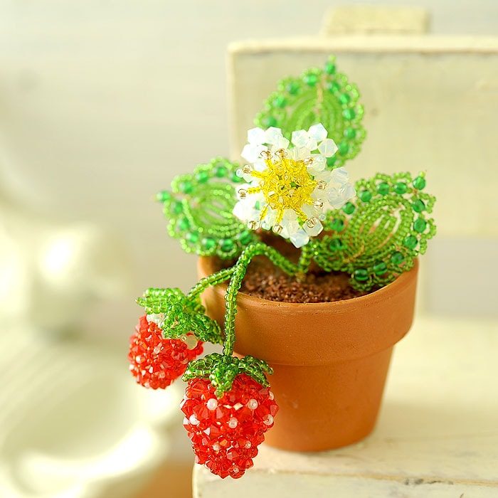 いちごの鉢植え _PP02 【作家：ちばのぶよ】 | アイテムで探す