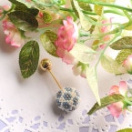 flourball pin brooch�ʥ֥롼��  �ں�ȡ�����������atelier embellir�ˡ�