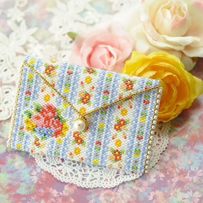 ミニポーチ～フルール・オン・ミスティーク～ 【ビーズマニア