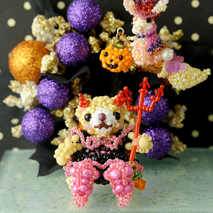 テディベアシリーズ～ハロウィン・小悪魔ちゃん～ 【ビーズマニア