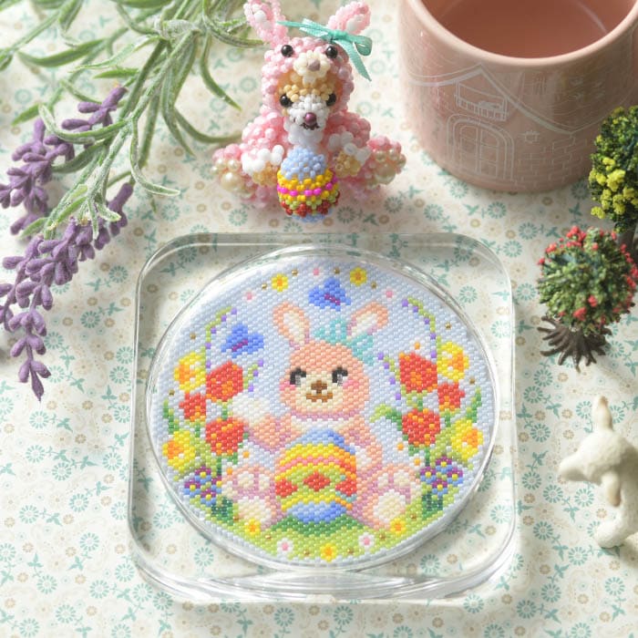 ステッチコースター～Happy Easter～ 【ビーズマニア】 | アイテムで