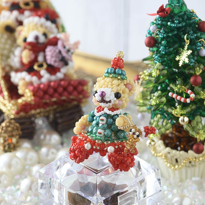 テディベアシリーズ～クリスマスパーティー・女の子～ 【ビーズマニア