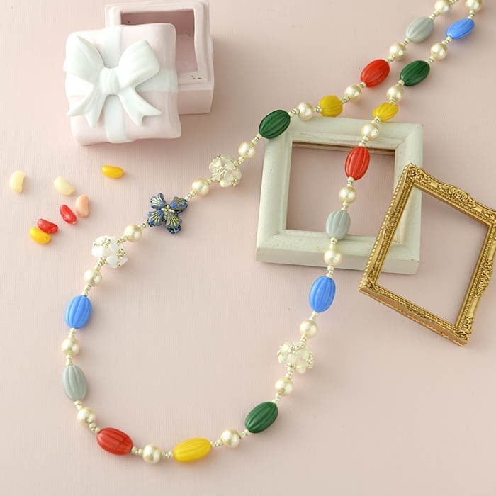 ビーズアクセサリー キット Color Party（ネックレス） 【作家：しの