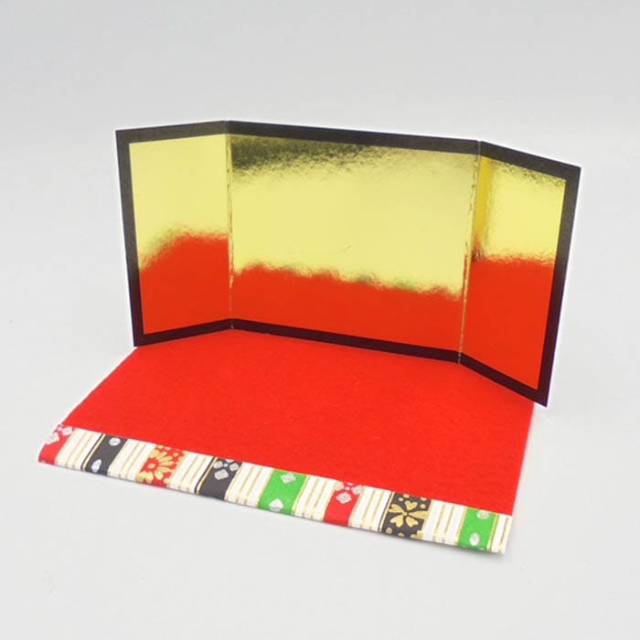 値下げ致しました！金屏風 ミニ金屏風 2曲 （中） 金無地上 | 谷口松雄堂