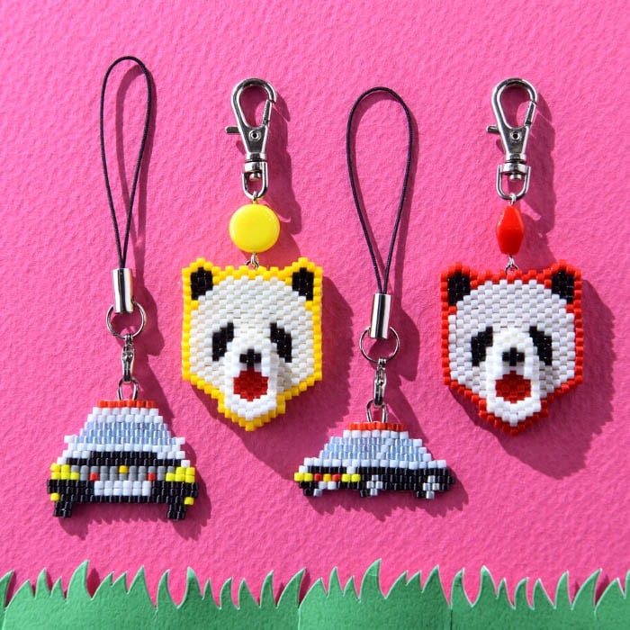 ミニミニ あみぐるみ しろくまさん ストラップ あみぐるみｽﾄﾗｯﾌﾟ クマ